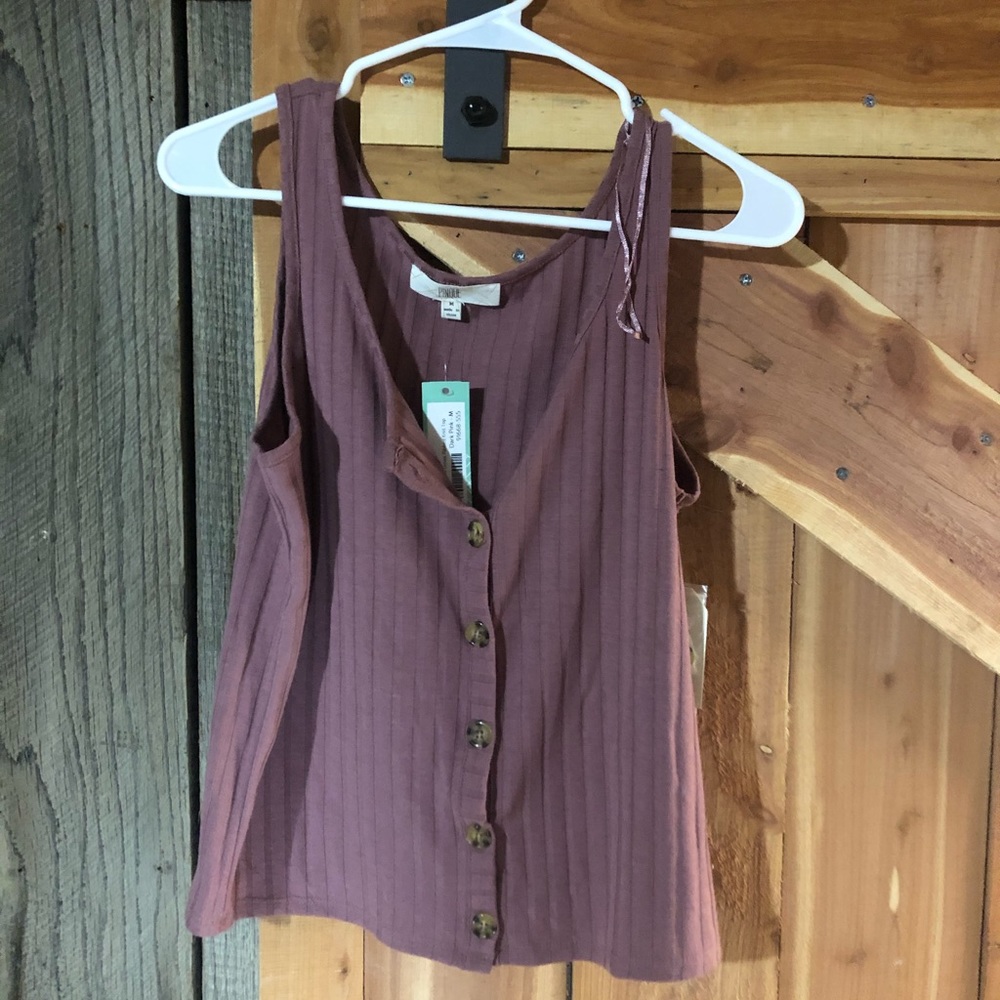 Pinque Ribbed Knit Tank Top